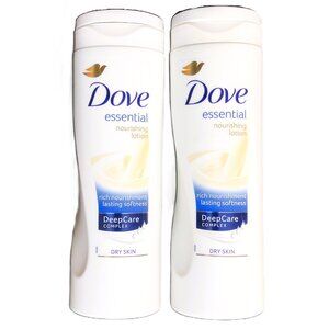 A Lot of 2 Orig. High Nutrient Version Dove Essential Nourishing Lotion 400ml